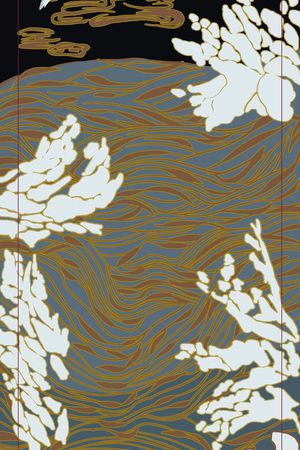 波浪大牌丝巾印花华亿平台图片