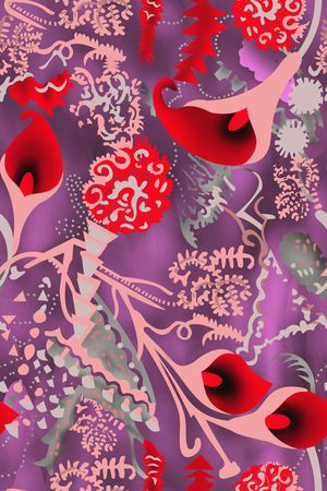 花瓣印花华亿平台图片