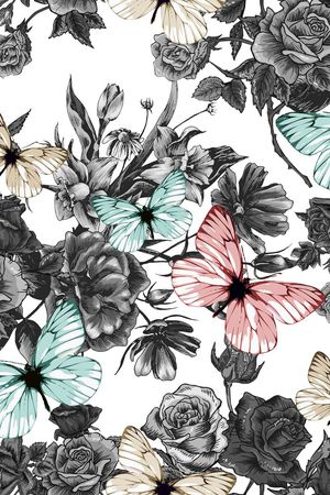 单色花卉印花华亿平台图片