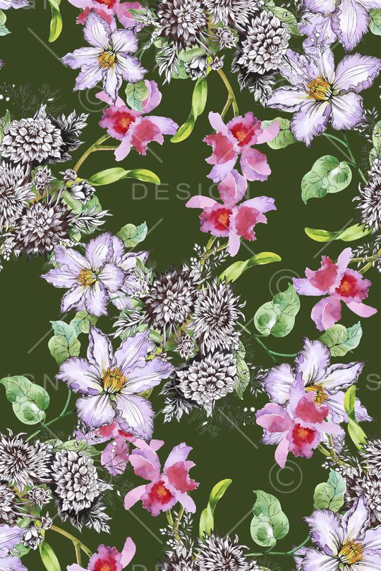 手绘印花华亿平台图片