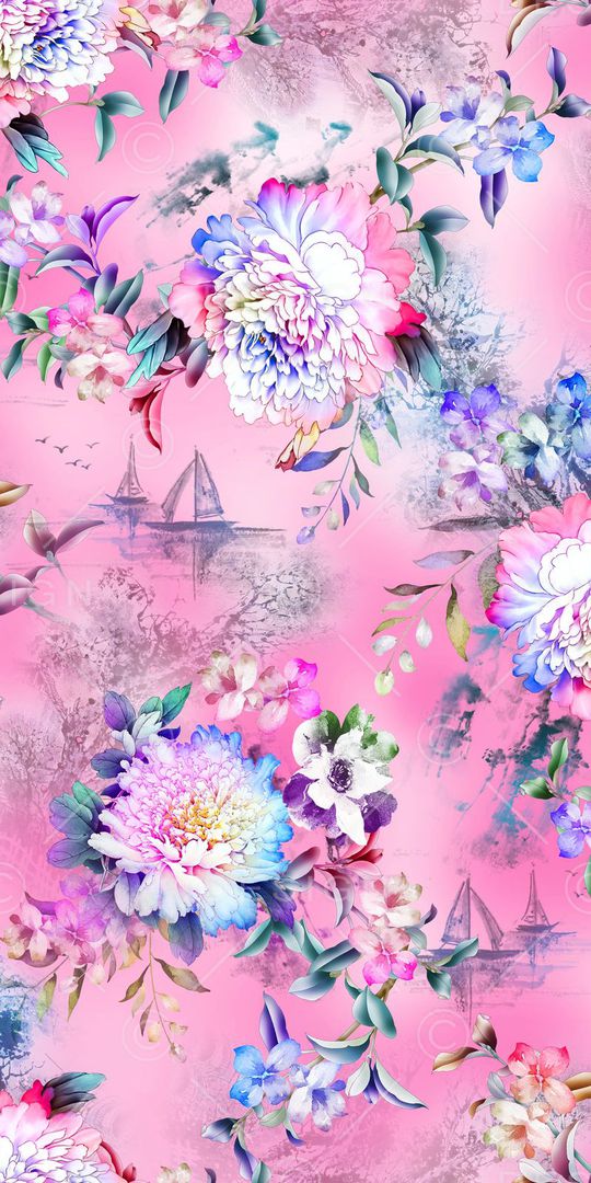 牡丹印花华亿平台图片