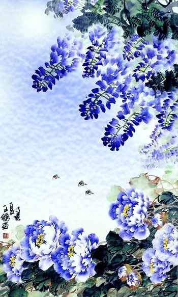 中国风印花华亿平台图片