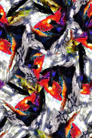 抽象印花华亿平台图片