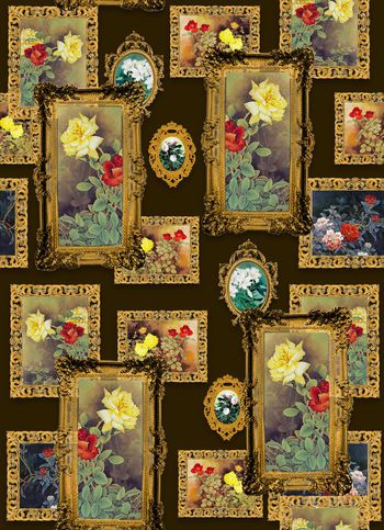 牡丹印花华亿平台图片