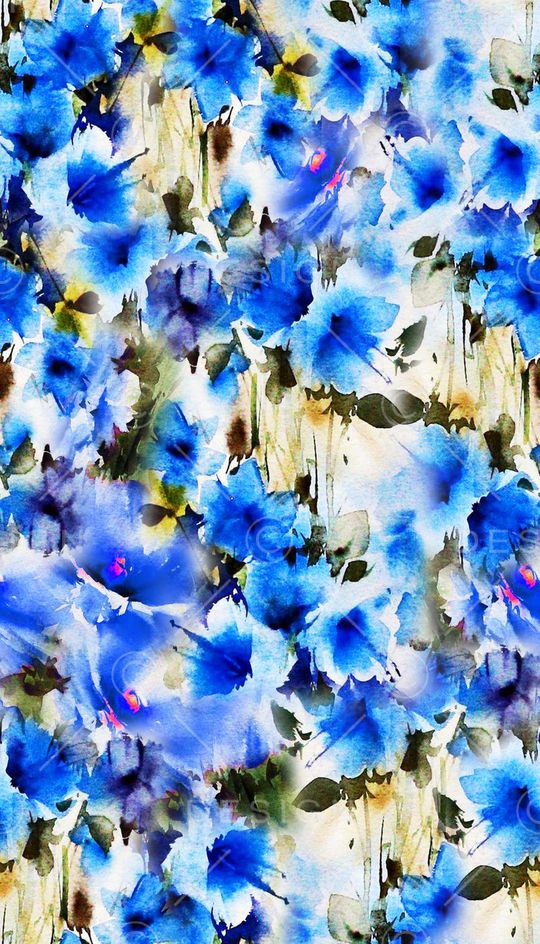 蓝色印花华亿平台图片