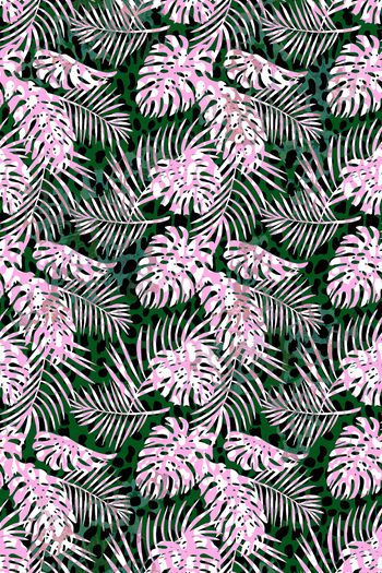 665596-豹纹 棕榈叶--4