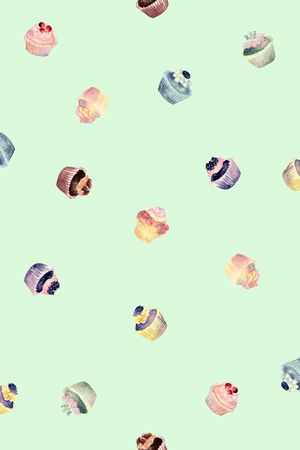 卡通蛋糕印花华亿平台图片