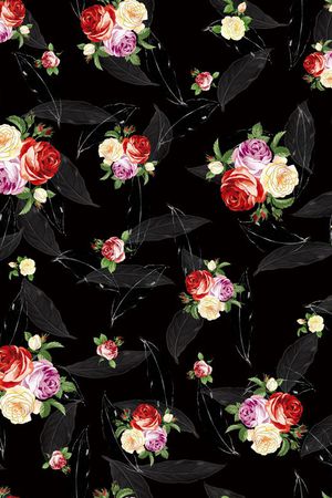 树叶印花华亿平台图片