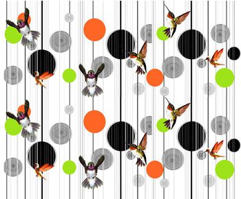 不规则几何印花华亿平台图片