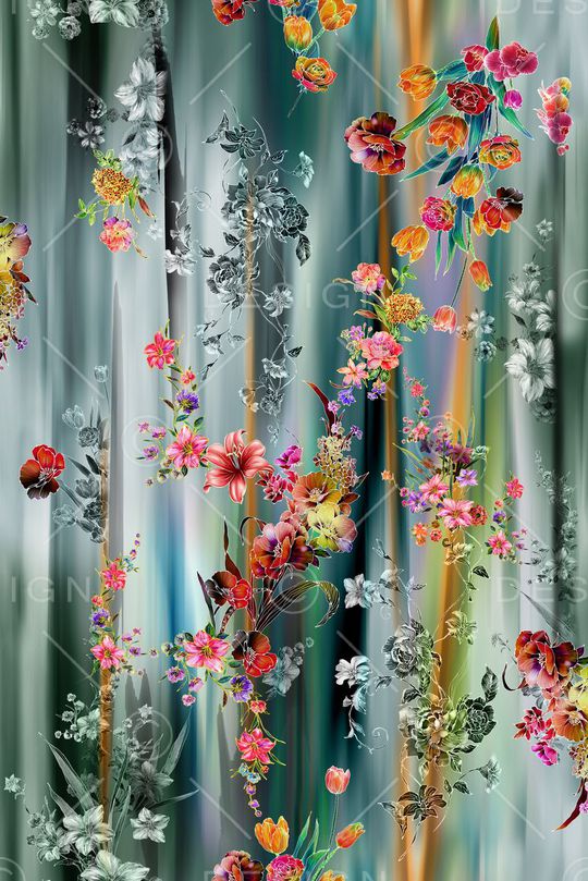 抽象印花华亿平台图片