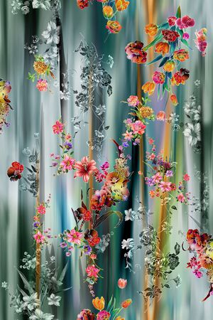 抽象印花华亿平台图片