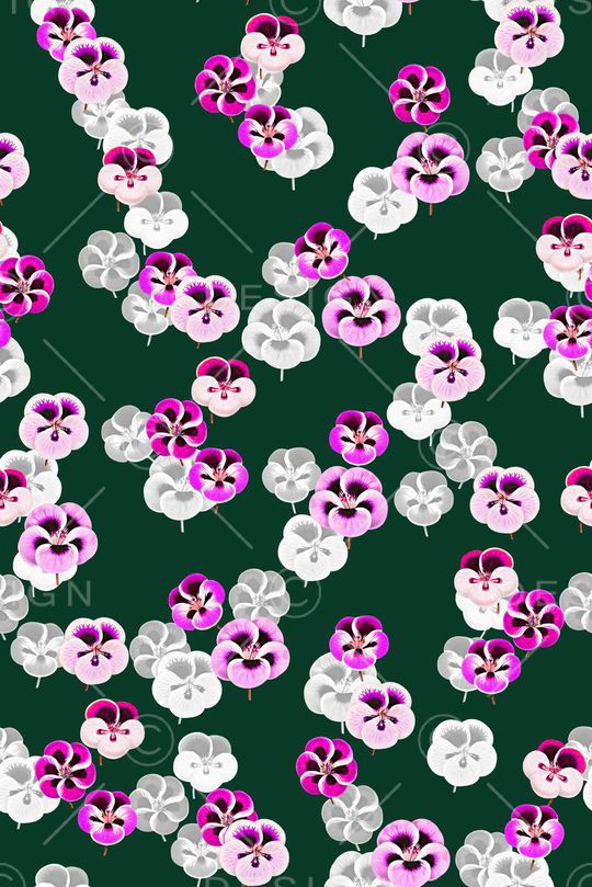 抽象手绘满版时尚潮流印花华亿平台图片