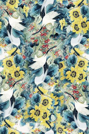 花卉印花华亿平台图片