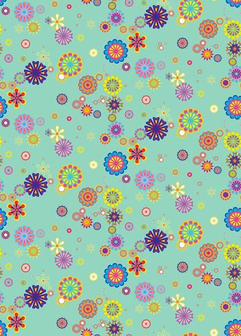 665886-圆形花朵花纹 波点 圆圈组合--2