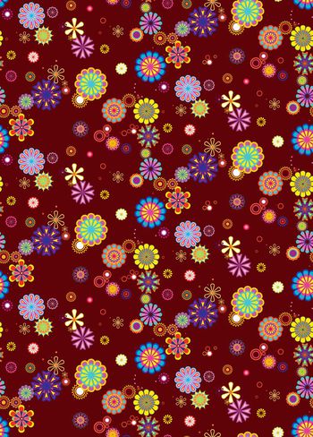 665887-圆形花朵花纹 波点 圆圈组合--3