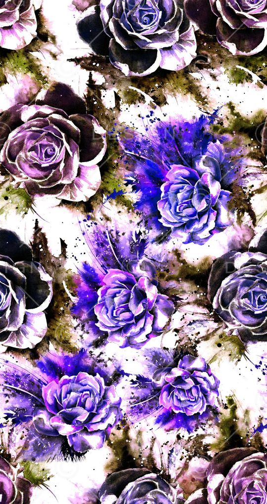 抽象花卉印花华亿平台图片