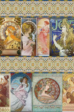 复古印花华亿平台图片