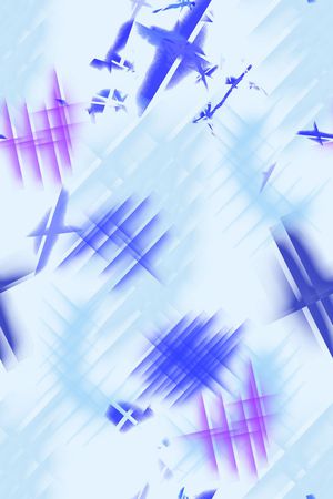 时尚抽象手绘几何彩绘女装泳装印花印花华亿平台图片