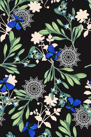 素雅花卉印花华亿平台图片