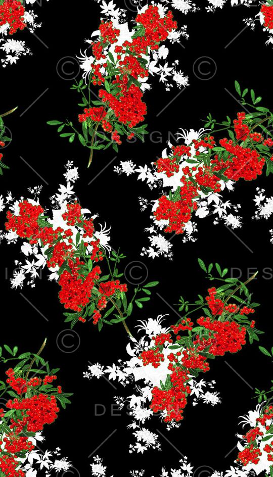 经典红黑印花华亿平台图片