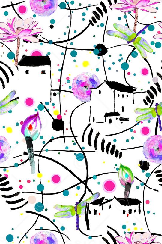 天真童趣印花华亿平台图片