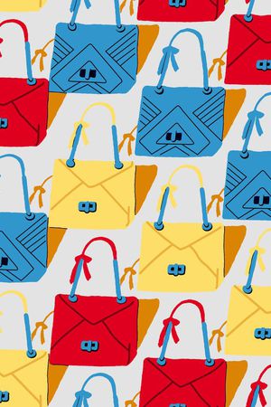 时尚手提包印花华亿平台图片