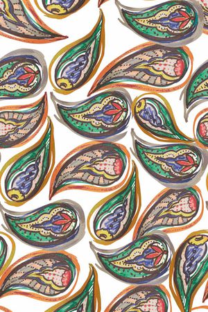 佩斯利印花华亿平台图片