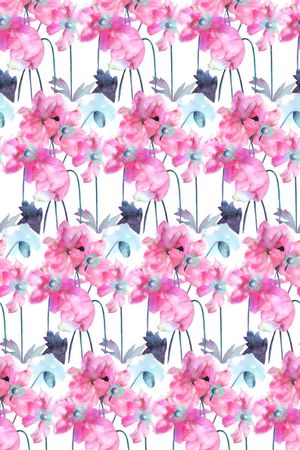 水彩手绘印花华亿平台图片