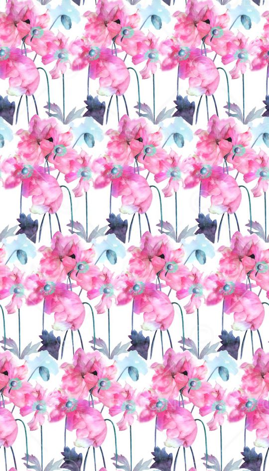 水彩手绘印花华亿平台图片