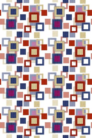 方格印花华亿平台图片