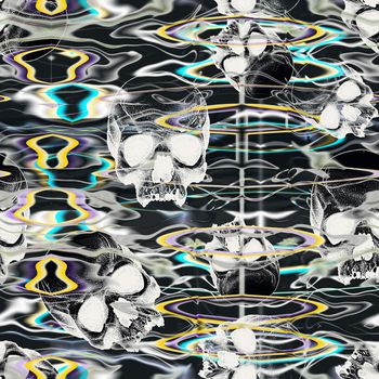 666285-男装骷颅头黄