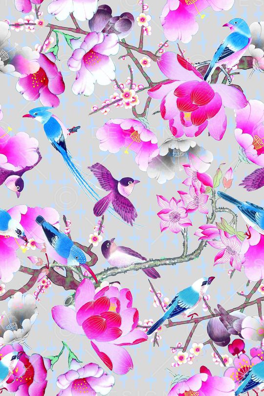 时尚中国风印花华亿平台图片