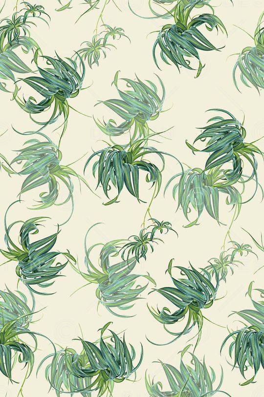 时尚抽象手绘热带风格印花印花华亿平台图片