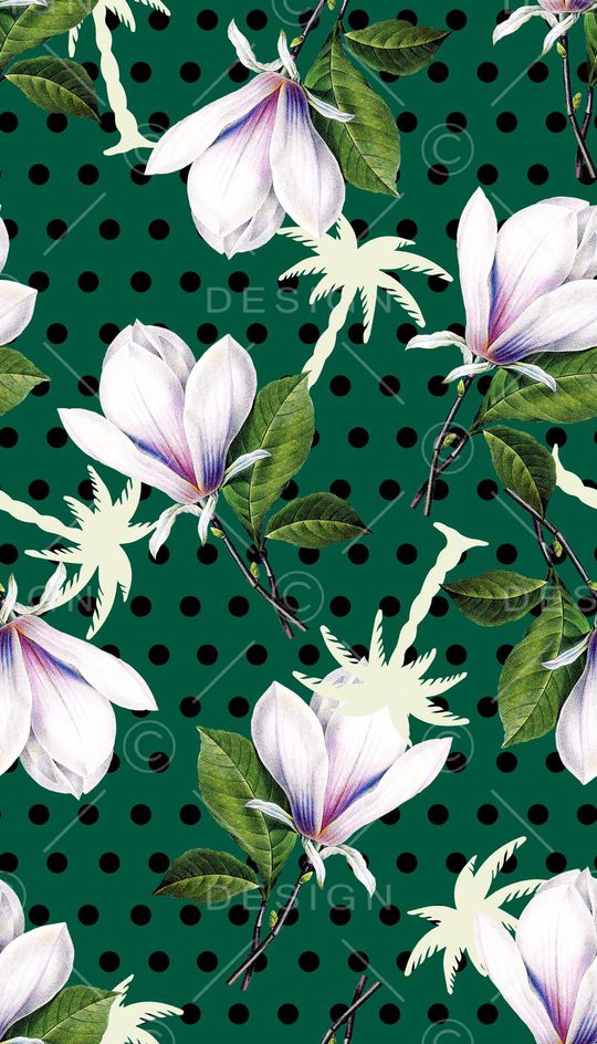 热带花卉印花华亿平台图片