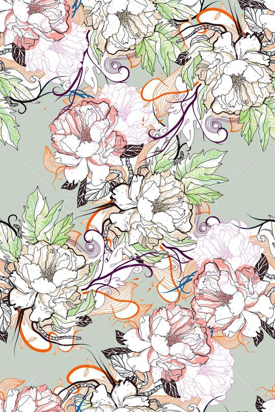 手绘印花华亿平台图片