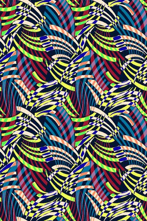 不规则几何印花华亿平台图片