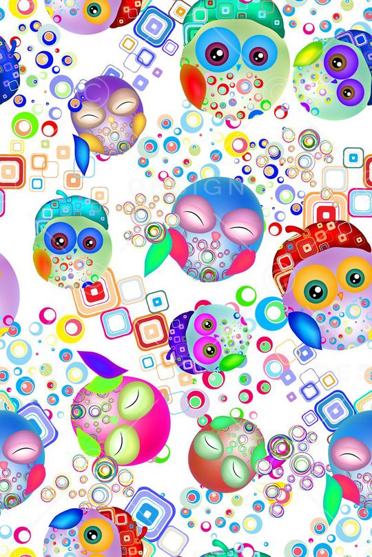 猫头鹰印花华亿平台图片