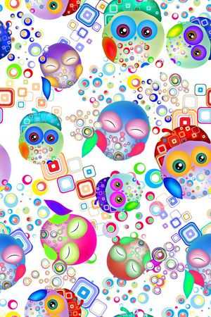 猫头鹰印花华亿平台图片