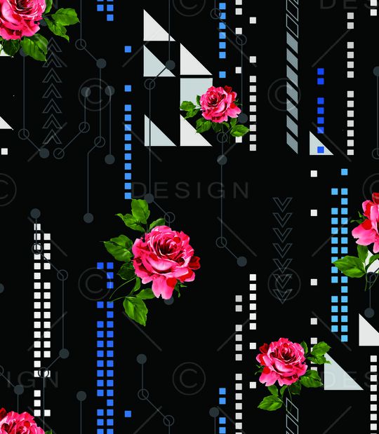 2017年女装新几何印花华亿平台图片