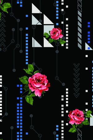 2017年女装新几何印花华亿平台图片