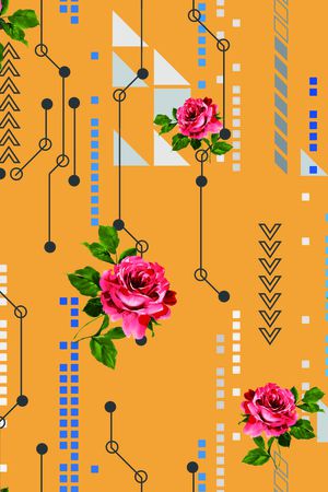 2017年女装新几何印花华亿平台图片