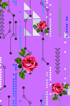 2017年女装新几何印花华亿平台图片