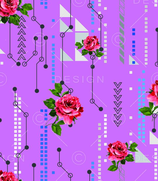 2017年女装新几何印花华亿平台图片