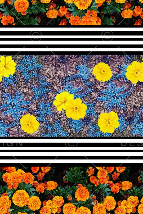 青舞-花卉印花华亿平台图片