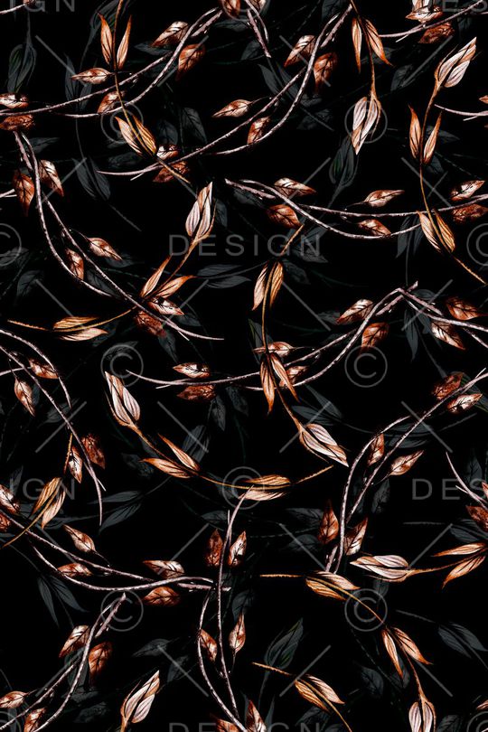 树枝印花华亿平台图片