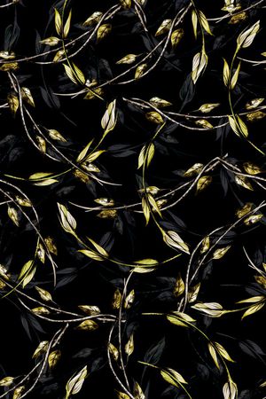 树枝印花华亿平台图片