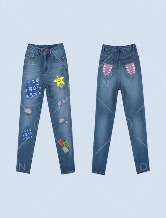 字母绣花印花华亿平台图片