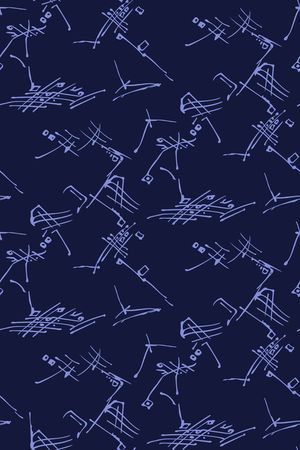 几何线条印花华亿平台图片