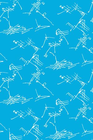 几何线条印花华亿平台图片