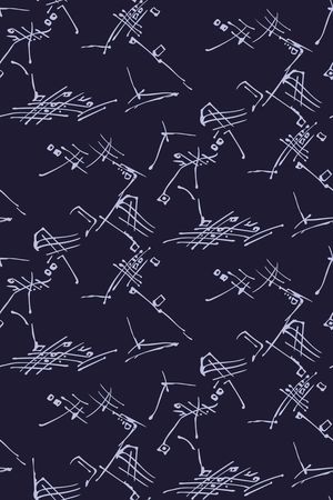 几何线条印花华亿平台图片